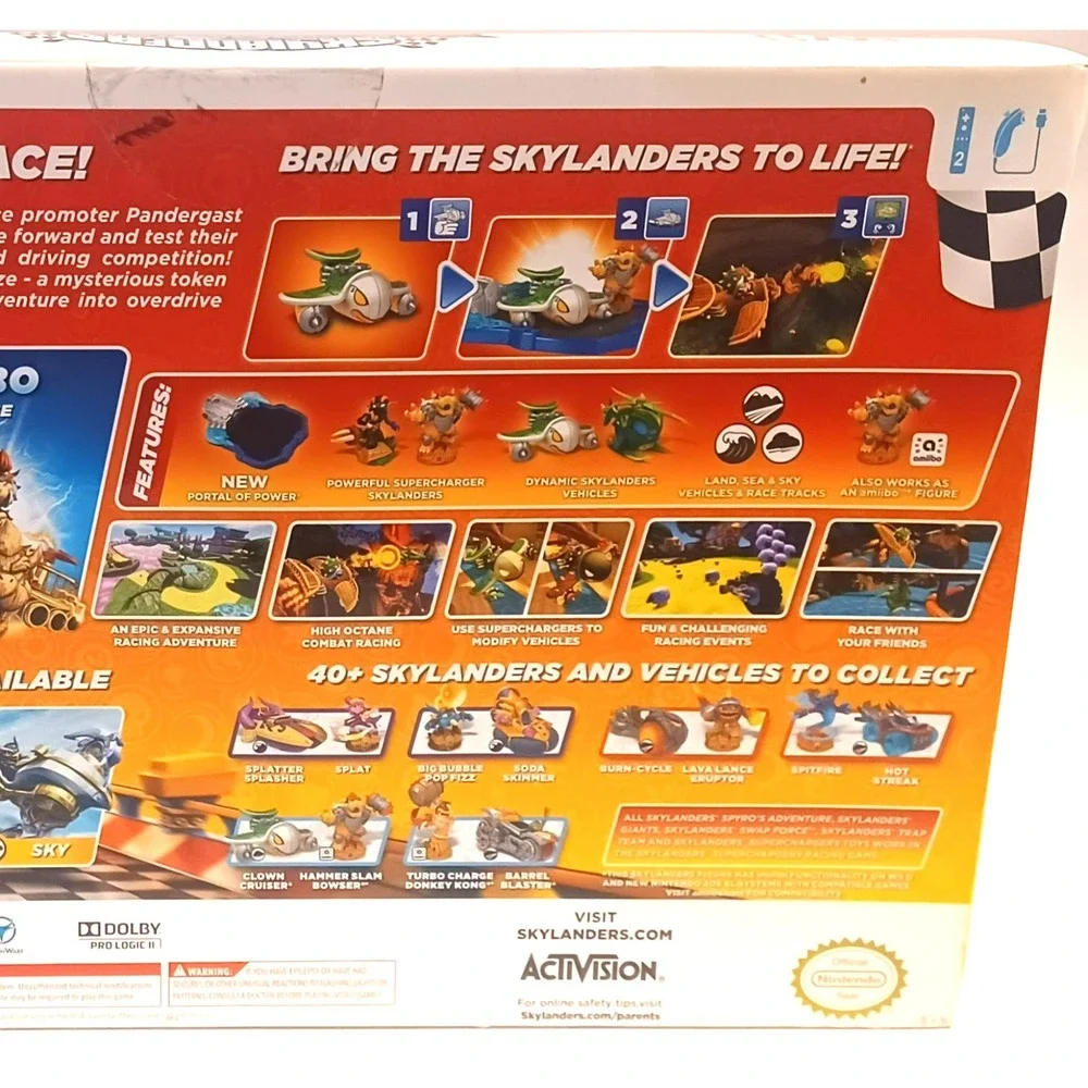 Skylanders SuperChargers Racing Starter Pack Wii NEW SEALED Bowser Amiibo Game